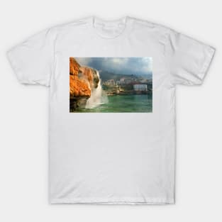 Hot waterfall in Edipsos T-Shirt